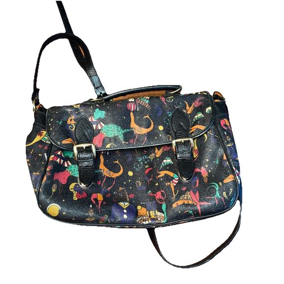 Piero Guido Magic Circus bag with shoulder strap Needs TLC Broken Bottom